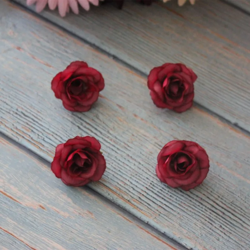 5pcs 3.5cm Mini Rose Cloth Artificial Flower For Wedding Party Home Room Decoration Marriage Shoes Hats Accessories Silk Flower 5pcs 3.5cm Mini Rose Cloth Artificial Flower For Wedding Party Home Room Decoration Marriage Shoes Hats Accessories Silk Flower