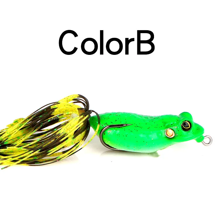 5.5cm 13g Mini Soft Rubber Frog Fishing Lure Crank Baits with Hooks Isca Artificial Fishing Lures Black Fish Killer