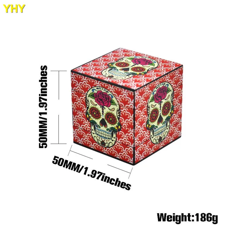 Indian Girl Herb Grinder 50 MM 4 Layers Aluminum Tobacco Grinder 01