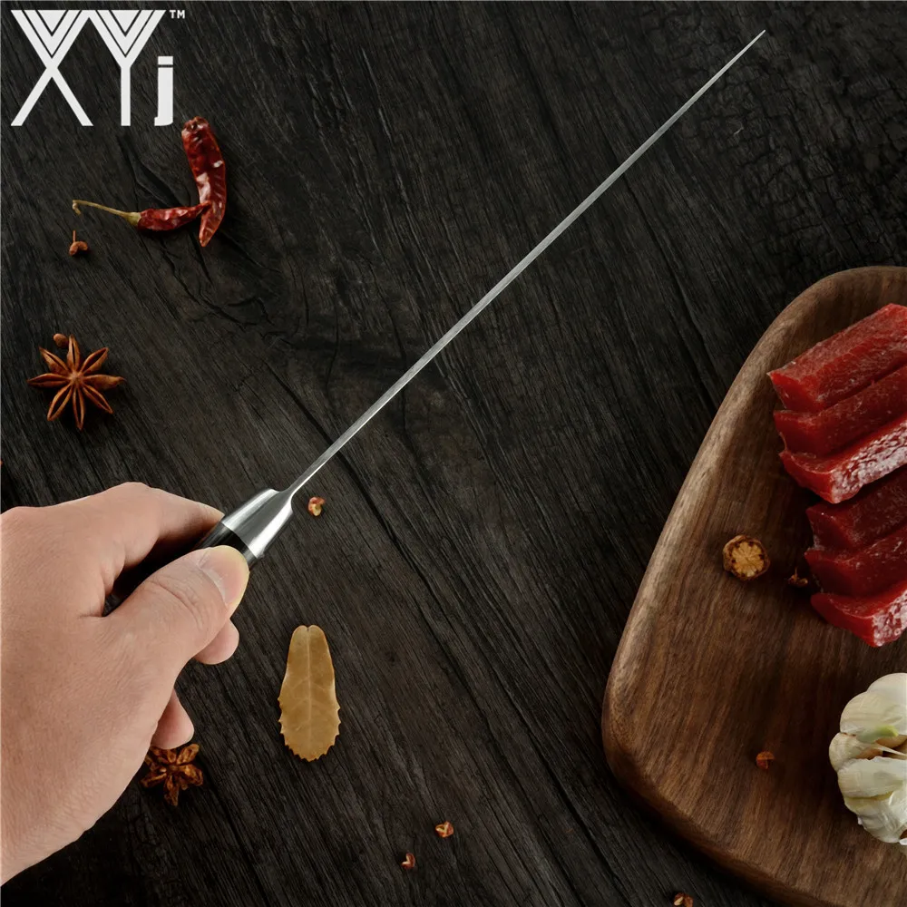 XYj Imitation Damascus Pattern Chef Knife 7Cr17 High Carbon Stainless Steel Kitchen Knives Ultra Sharp Blade Comfortable Handle