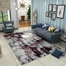 Высококачественные простые геометрические узоры ковровое покрытие Прочные эластичные Нескользящие короткие кашемировые коврики украшения для спальни для отеля, напольная коврик