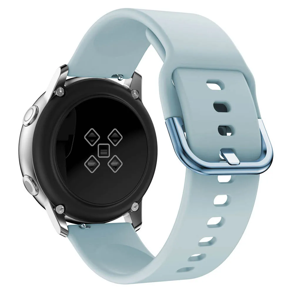 Силиконовый ремешок 20 мм для оригинальных часов samsung Galaxy Watch Active Band Galaxy 42 мм gear S2 bip спортивные умные Браслеты Ремешок для часов