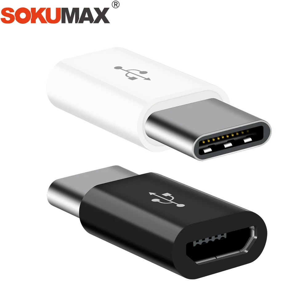 

5pcs Micro USB to USB Type C Adapter Sync Data OTG Type-C Converter Fast Charge Charger for Macbook Xiaomi Mi 4C One Plus LG G5