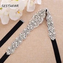 Стразы свадебный пояс ручной работы жемчуг пояс невесты серебро свадебный цветок с кристаллами пояс-кушак для женские Выпускные платья J163S