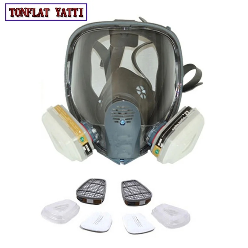 2019 New Full Face Gas Mask Cartridge Organic Vapor Respirator Mask