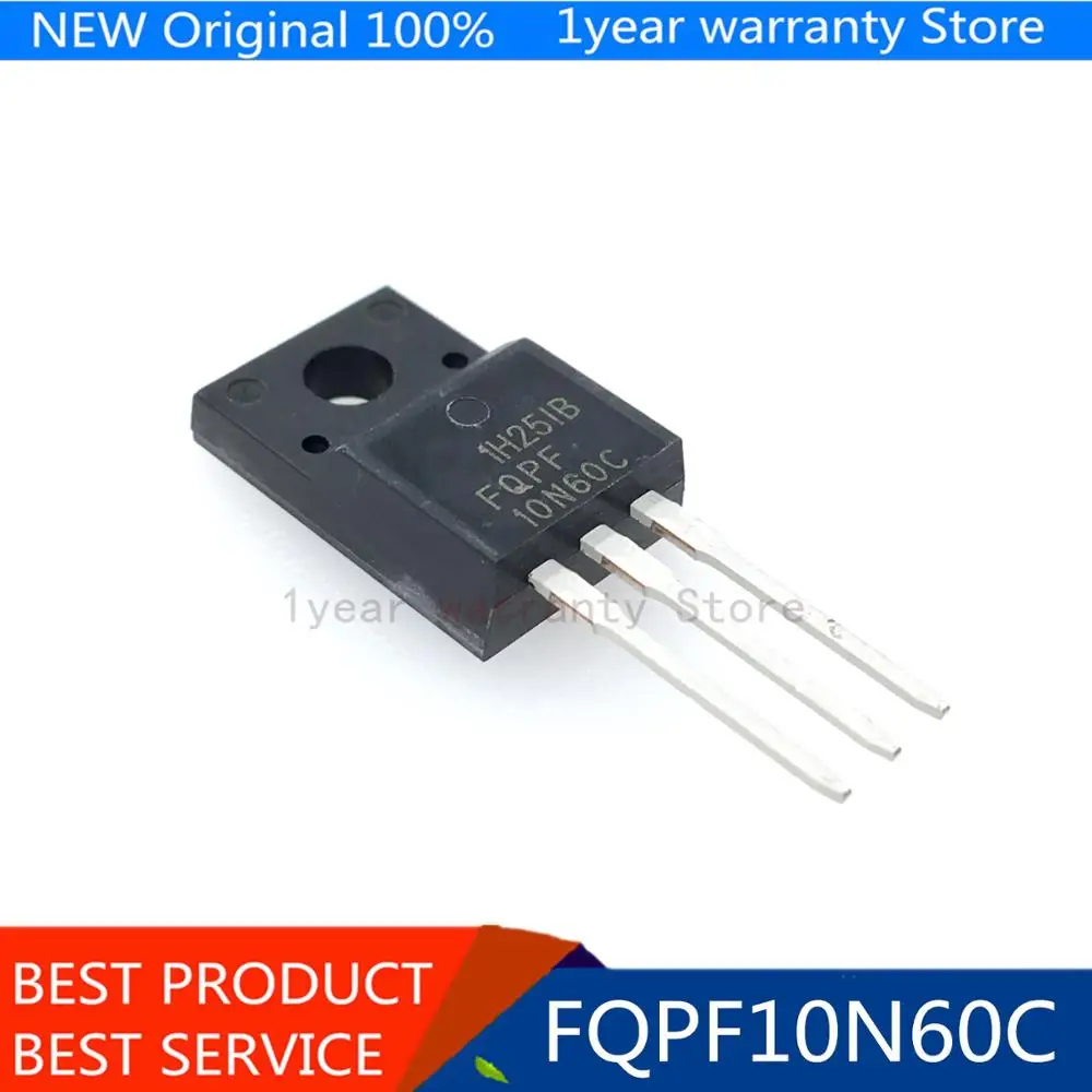 10 шт. Бесплатная доставка FQPF10N60C 10N60C 10N60 600 в 9.5A MOSFET n-канальный транзистор TO-220F