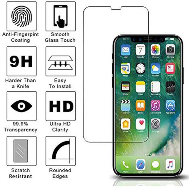 Wangcangli-For-iPhone-x-Tempered-Glass-2-5D-9H-protective-for-iphone-X-Screen-Protector-For (2)