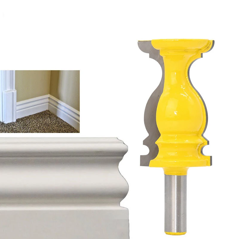 1Pc 1/2" Shank Crown Molding - Oversized 2 1/2" Router Bit Line knife Woodworking cutter Tenon Cutter for Woodworking Tools