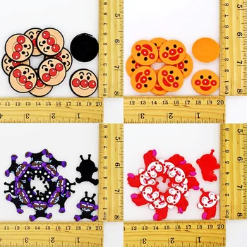 

10PCS Japan Anime Figure Flatback Soft PVC DIY Ornament Fit Brooch/Keychain/Bookmark/Glasses Frame/Rings/Cable Winder Kids Gift