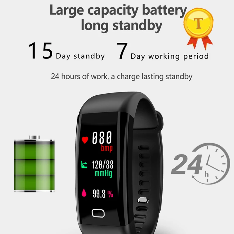 

OLED Color screen Waterproof Swim Bluetooth Smart Bracelet IP68 Waterproof Pedometer Sleep Monitor Heart Rate monitor Smart Band