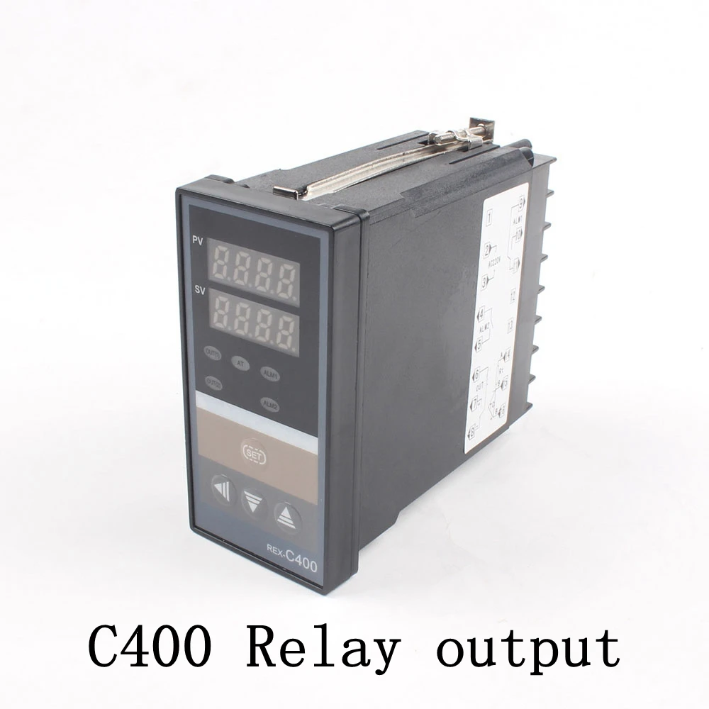 REX-C100 C400 C700 C900 цифровой PID регулятор температуры Термостат SSR или Релейный выход 72x72 48x48 48x96 - Цвет: C400 Relay Output