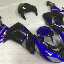Для Kawasaki ZX10r 2006-2007 набор для всего тела ZX10r 2007 Пластик Обтекатели ZX10r 07 черно-голубые обтекатели