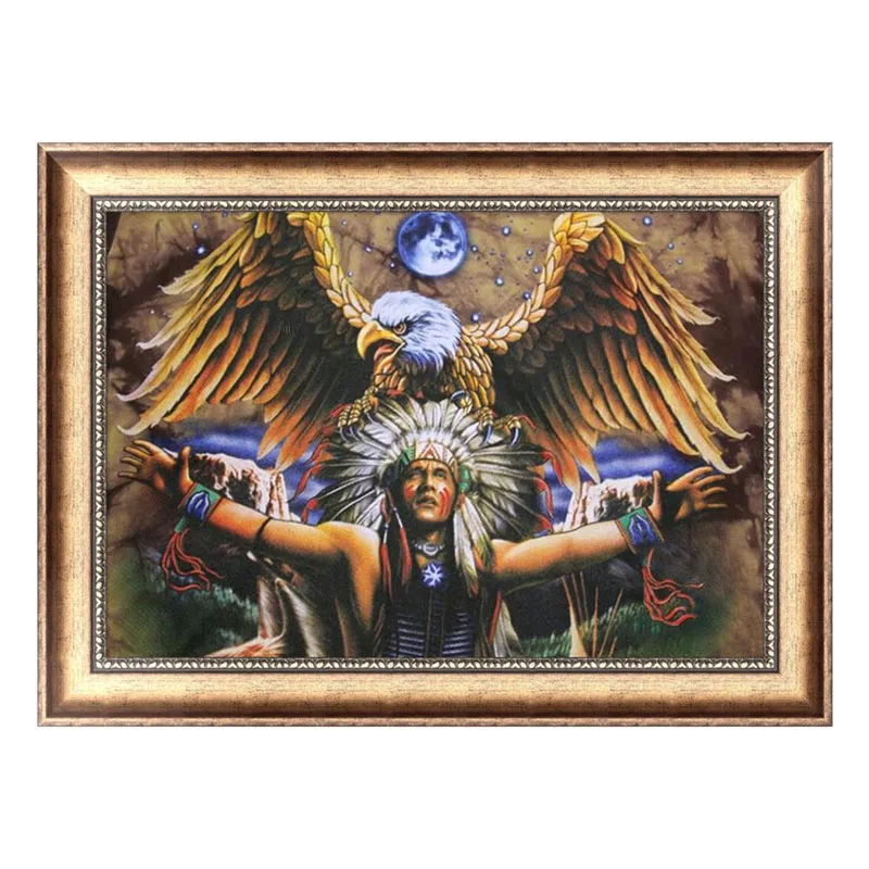 

Hawk DIY 5D Embroidery Diamond Sticker Cross Stitch Painting Home Decor #Aug.29