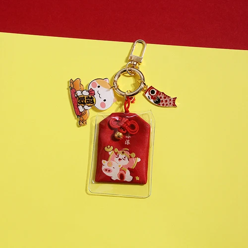 Omamori Ночная Сова Maneki Neko Dispel Misfortune Lucky Omamori брелок для ключей с помпонами - Цвет: rich