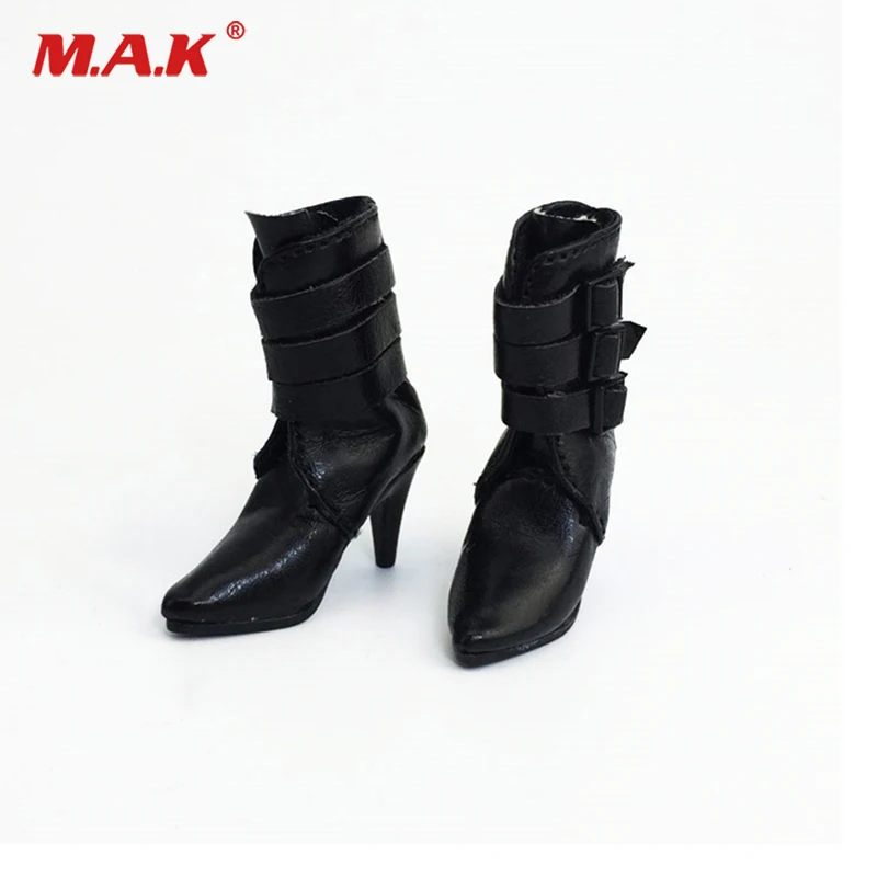 

1/6 Scale Viper Woman Boots Black Soldier high-heel Boots Model empty inside for 12 inches Woman Action Figure doll