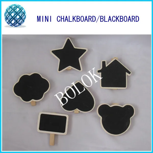 

500pcs/lot Mini Blackboard Chalkboard with clip,Wooden Blackboard Chalk Board Peg, DIY chalkboard