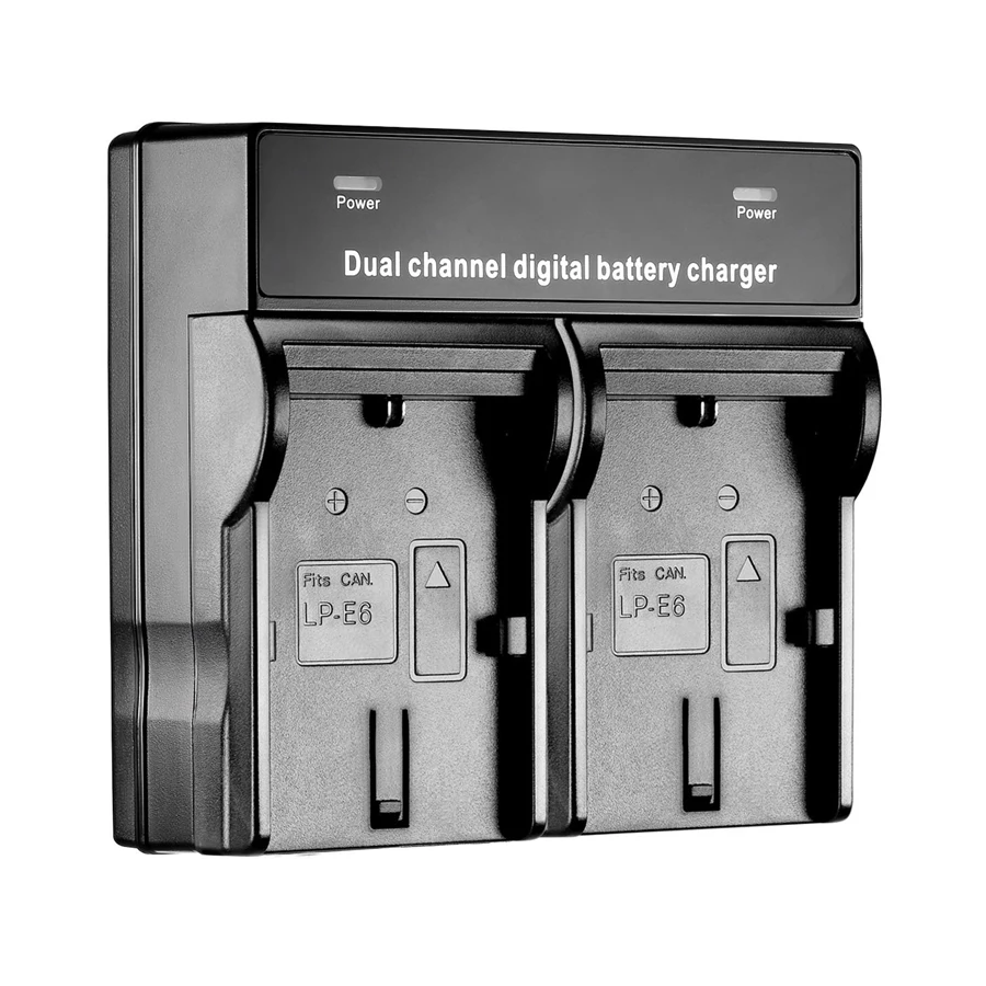 

SANGER LP-E6 LP-E6N Dual Channel Digital Battery Charger for Canon EOS 5DS R 5D Mark II Mark III 6D 7D 80D 60D 80D 70D Camera