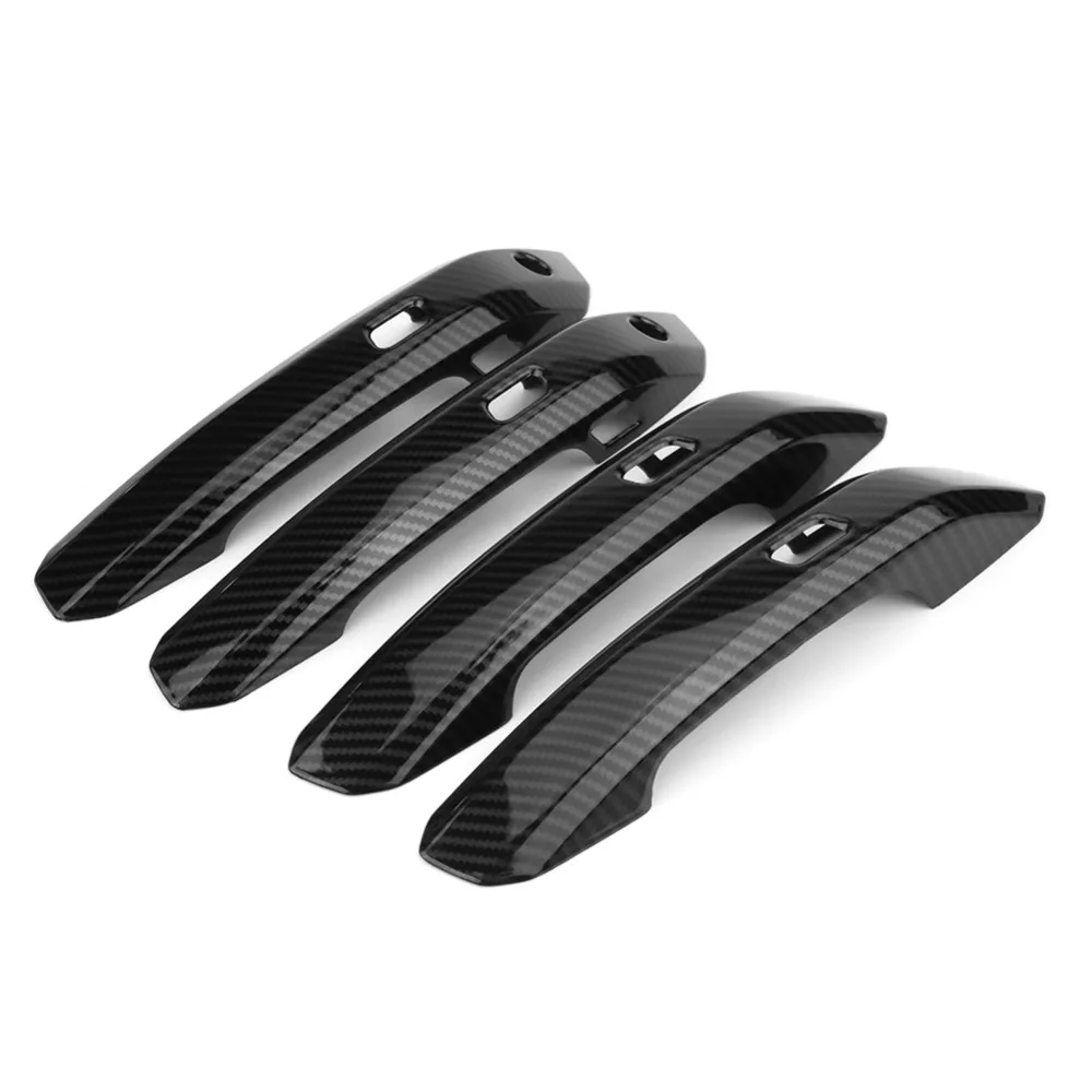 4Pcs Car Side Door Handle Frame Cover Trim Door Handle
