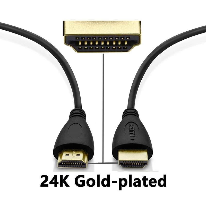 Shuliancable Высокоскоростной HDMI кабель с Ethernet, поддерживает 1080p 3D и возврат звука, 0,3 м 1 м 1,5 м 2 м 3 м 5 м 7,5 м 10 м