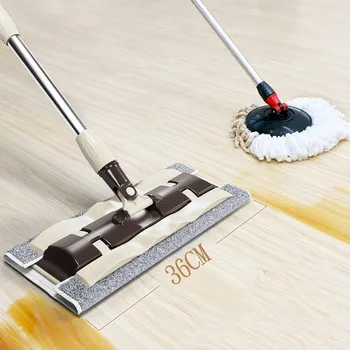 

Flat Lazy Mop 360 Degrees Cleaning Mop 1pcs Microfiber Replace Cloth