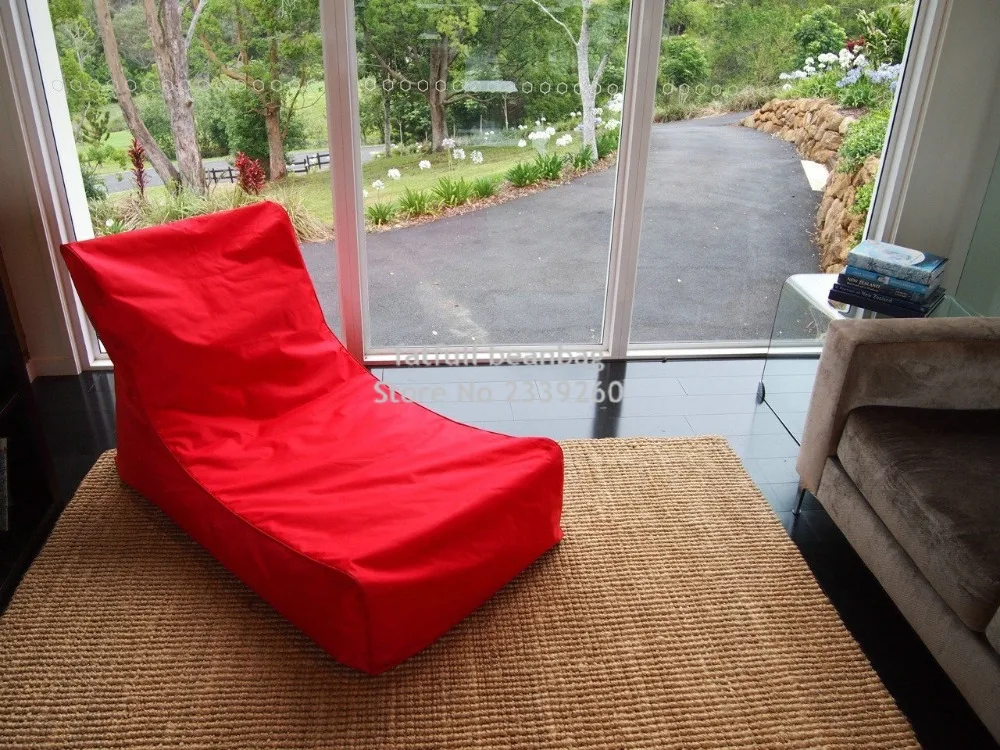 COVER ONLY , no filler-Purple outdoor bean bag furniture chair, Outdoor waterproof beanbag sofa seat-garden hammock chair