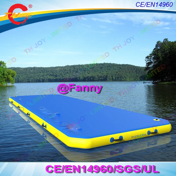 

Inflatable Floating Dock Durable Lounge platform / outdoor Water Leisure Inflatable Floating Platform,free air ship to door