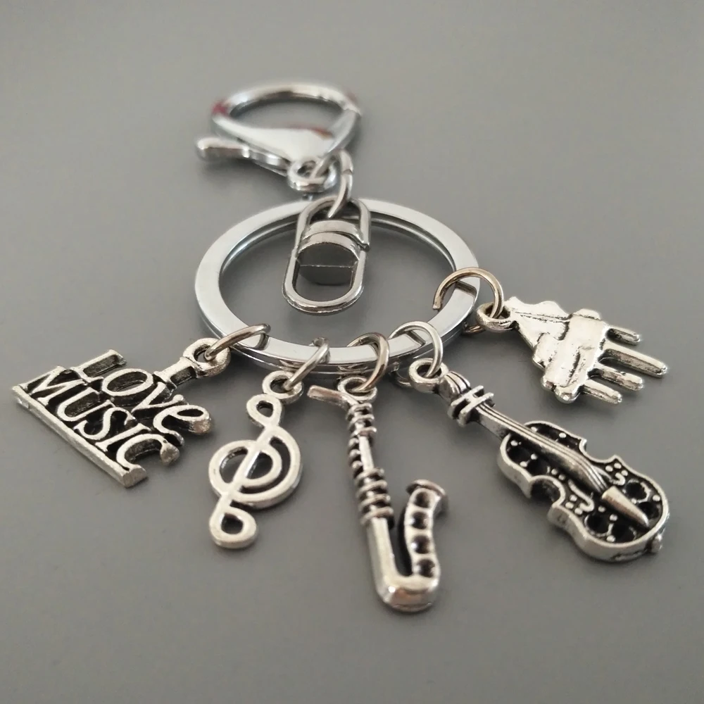 Personalized Keyring 26Initail Keychain 12Birthstone Optional Keydangle