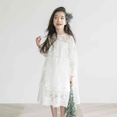 Платье для девочек черно-белое платье с длинными рукавами для маленьких девочек 4, 5, 6, 7, 8, 9, 10, 11, 12 лет, праздничное платье принцессы для сестер - Цвет: long sleeve