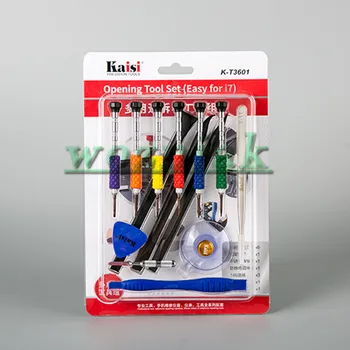 

kaisi k-t3601 For iphone 7 teardown screwdriver set Mobile phone repair teardown kit for iphone 7 dismantling machine tools