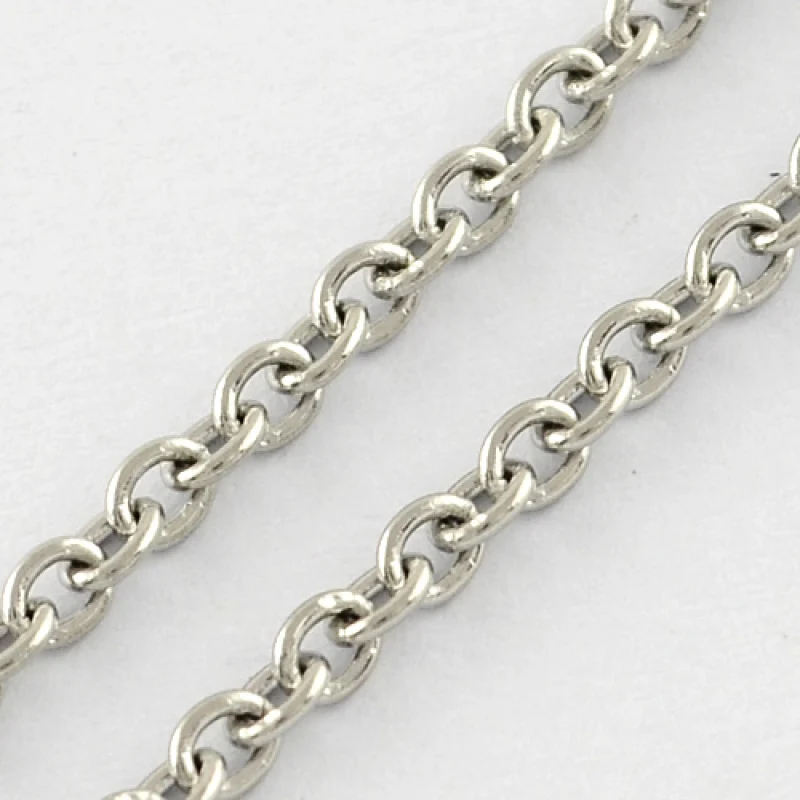 316 Stainless Steel Cross Chains for jewelry making bracelet, Soldered