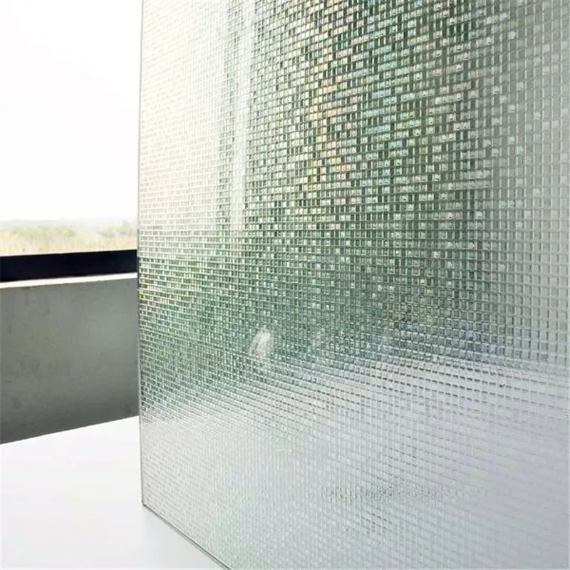 

45*200 cm Opaque Checkbox mosaic Frosted Window Films PVC Static Cling Self adhesive Privacy Glass Stickers