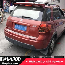 Для SUZUKI SX4 спойлер 2007- SUZUKI SX4 кроссовер ABS Материал заднее крыло праймер цвет задний спойлер