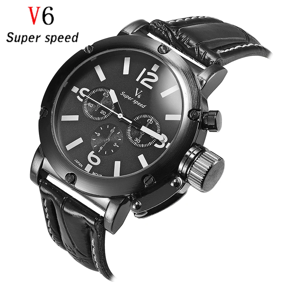 2016 Top Quality V6 Sport Brand Luxury Watch Men Clock Fashion Casual