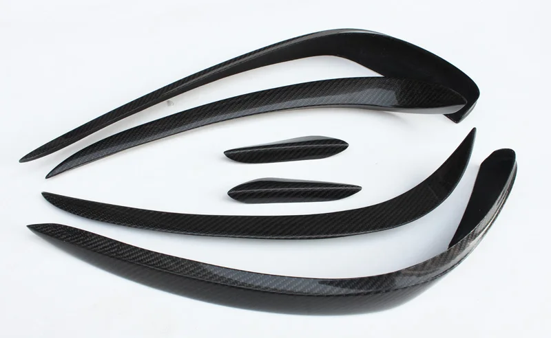 

Car-styling For Mercedes Benz CLS-Class W218 15-16 Carbon Fiber Front Bumper Canard Glossy Finish Splitter Lip Set Fibre Kits