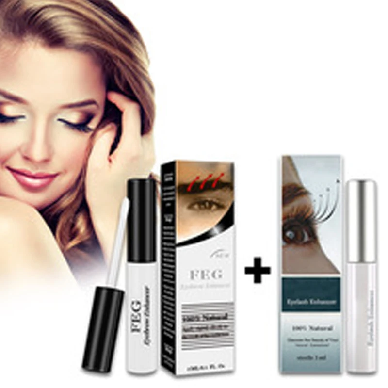 

Natural Original Eyelash Growth Enhancer Professional Eyebrow Growth Treatment Serum Set Rising Eye Lashes Extension Makeup Tool