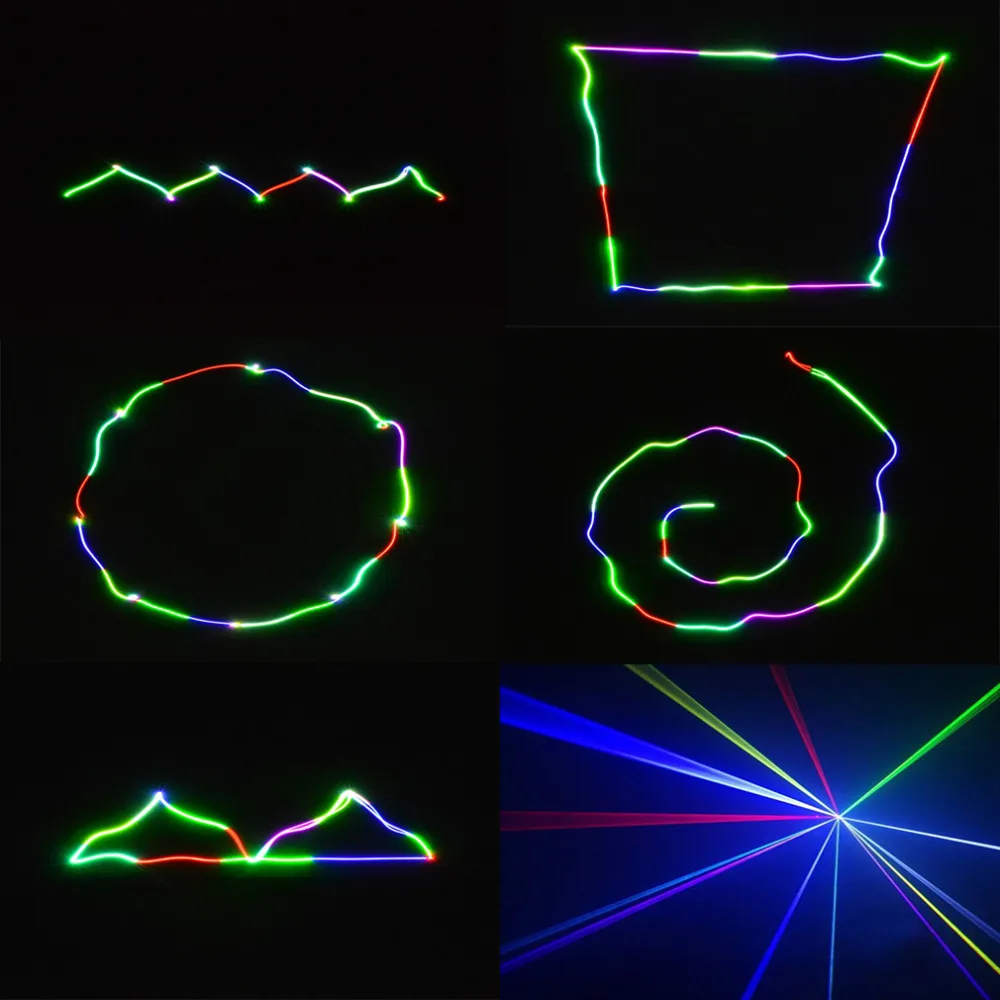 Профессиональный лазерный RGB 400 МВт сценическое освещение проектор DMX512 Красный Зеленый Синий с пультом дистанционного управления DJ Бар вечерние Рождество дневной свет