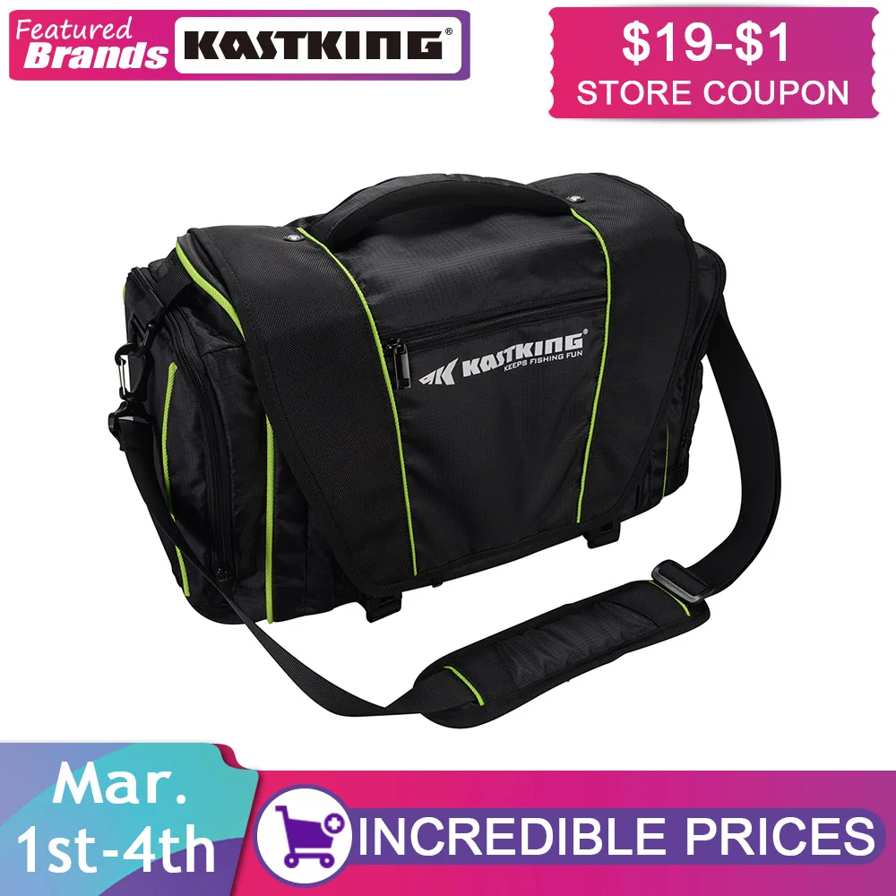 

KastKing Fishing Bag Large Capacity Multifunctional Lure Fishing Tackle Pack Outdoor Shoulder Bags
