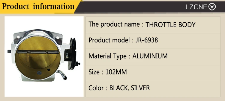 LZONE- корпус дроссельной заслонки для универсального поколения III LS1 LS2 LS6 102 мм дроссельной заслонки Высокое качество JR6938