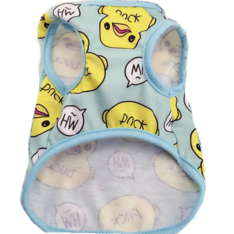 Cute Big Yellow Duck Cartoon Pet Dog Vest Clothes Summer Dog Shirt Chihuahua Yorkie Small Large Puppy Cat Clothing