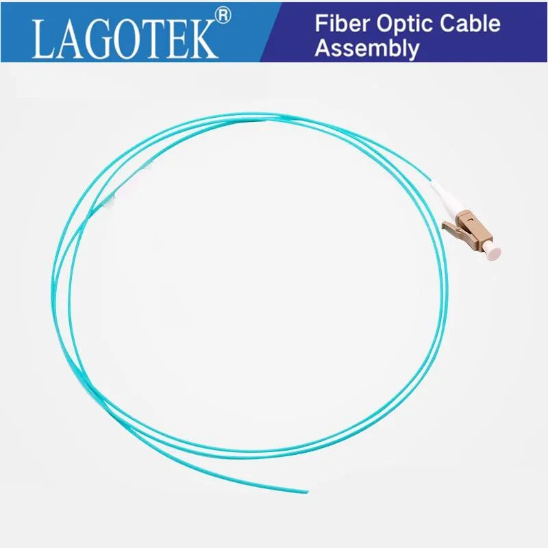 

10/50/100/500PCS LC UPC OM3 Multimodal fiber optic Pigtail LC 1.5M Simplex Optical fiber pigtail LC 0.9MM fiber optic cable