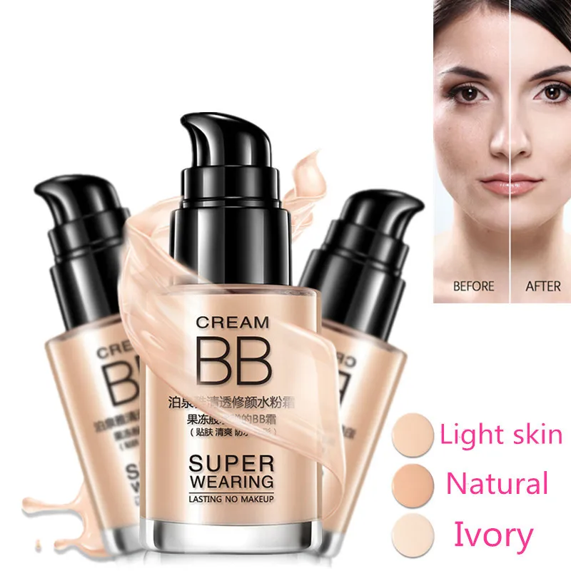

Base BB Cream Persistent Cover Shake Powder Foundation Whitening Moisturizing Concealer Invisible Pores Makeup Maquiagem Cream