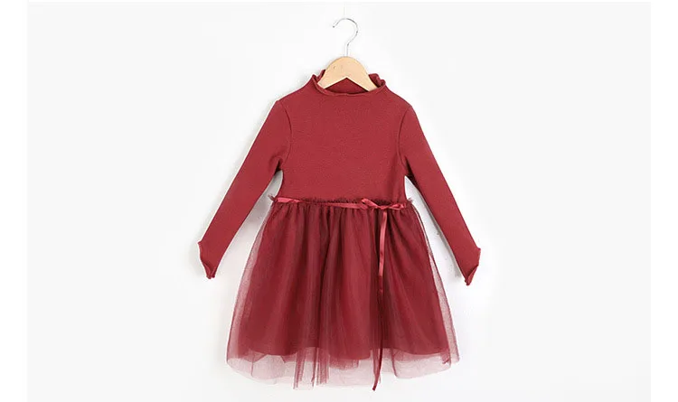Christmas thick teenage little girls winter dress long sleeve 2017 new kids clothes mesh black red  dress for girls 14 10 12 7 8 9 11 13 years little big girls little girls winter party dress autumn dress girls (3)
