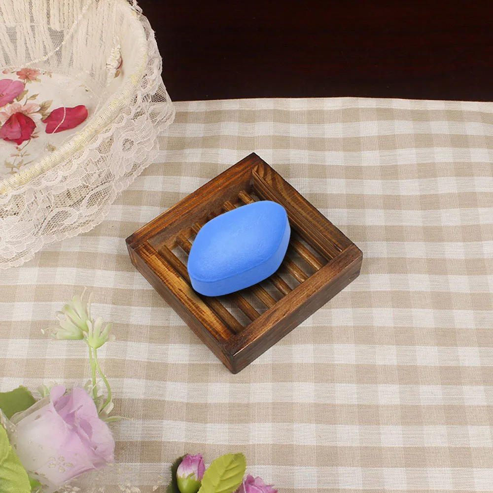 Buy Portable Soap Dishes Bathroom Wooden Soap Case