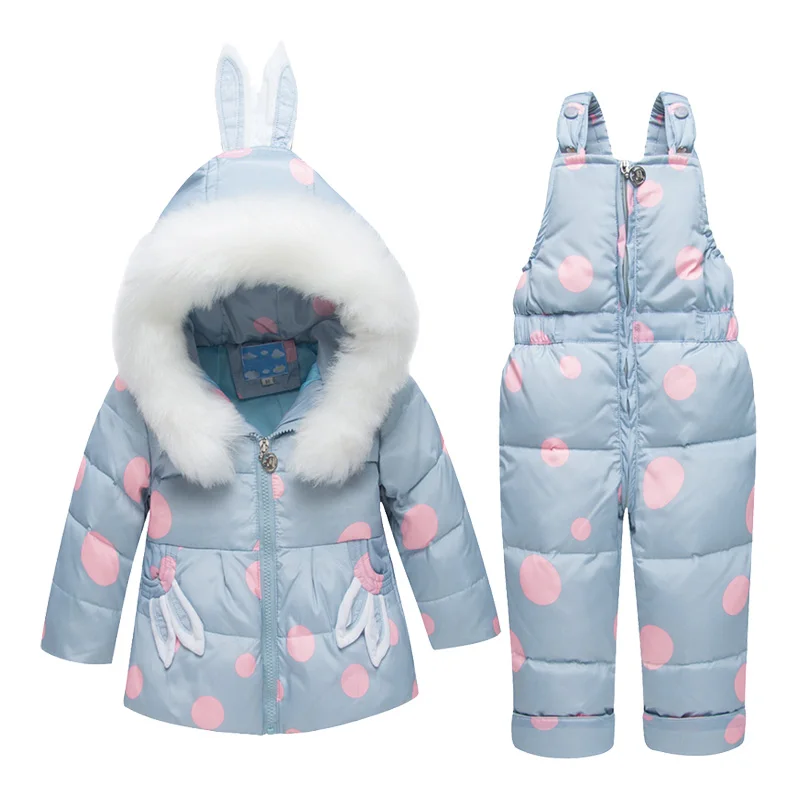 

2018 New Winter Children Clothing Sets Girls Warm Parka Down Jacket for Baby Girl Clothes Children's Coat Snow Wear Kids Suit