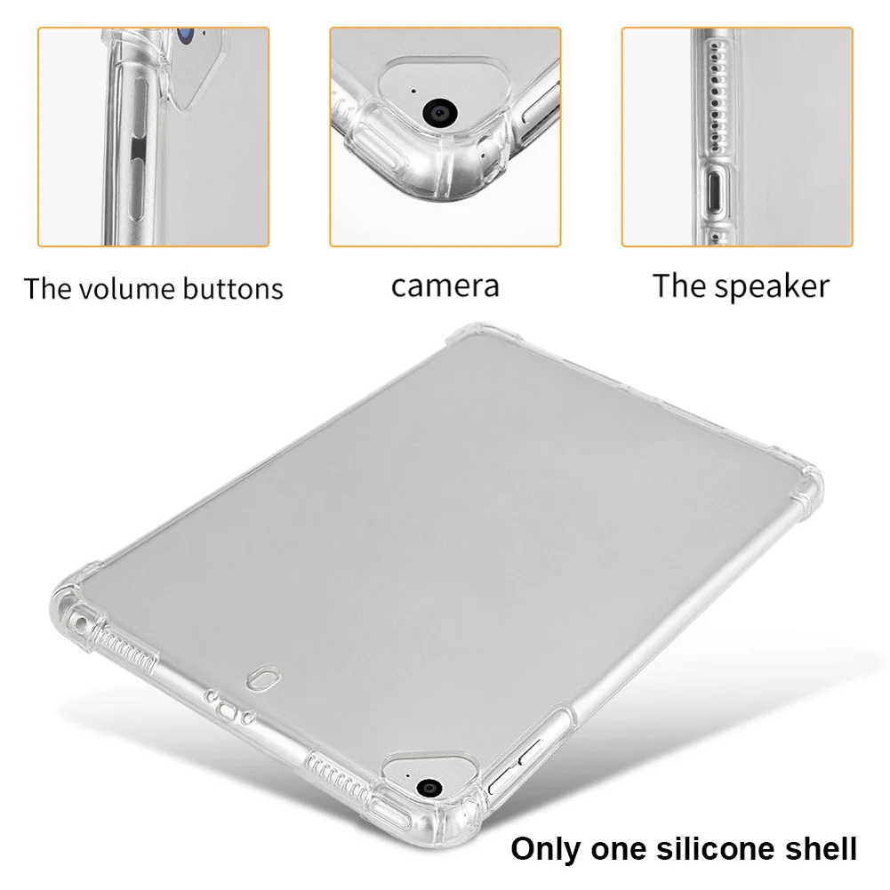

Lightweight Transparent Tablet Case Practical Cover Soft Silicone Anti Scratch Durable Drop Resistance Protective For Ipad Air3