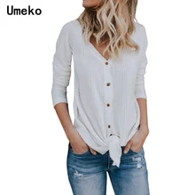 Женский кардиган, Свитера с длинным рукавом и v-образным вырезом размера плюс, повседневные Элегантные Модные свободные женские весенние блузки на пуговицах