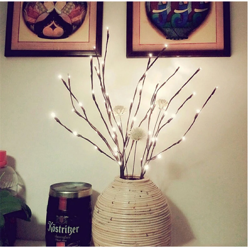 

5 branches Simulation tree lights 20 Led lights Christmas wedding decoration lamp Birthday Party Decoration kids gifts boda.j