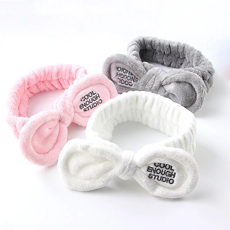 New Fashion Women Cute Big Ears Comfortable Wash Face Bathe Hair Holder Elastic Headband Girls Hairbands Hair Accessories