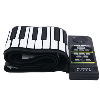 

88 Key Electronic Piano Keyboard Silicon Flexible Roll Up Piano with Loud Speaker