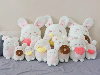 

20/30cm Cute Soft LOVE Rabbit Plush Toy White Heart-shaped Stuffed Plush Rabbit Doll Graduation Birthday Girl Kids Children Gift